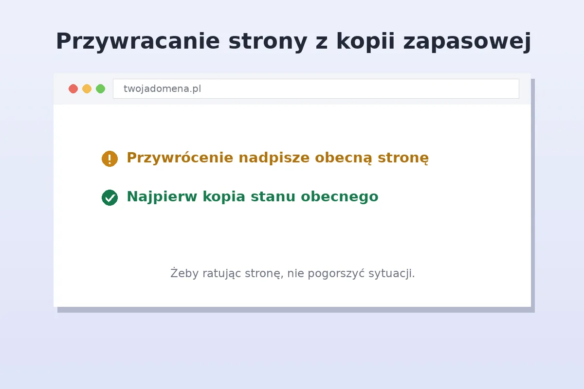 Przywracanie strony WordPress z kopii zapasowej